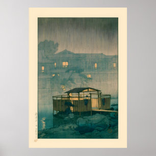 Shuzenji in Rain by Kawase Hasui Poster
