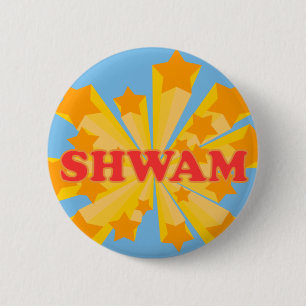 shwam 6 cm round badge