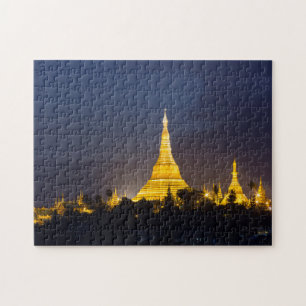 Shwedagon Pagoda At Night Jigsaw Puzzle