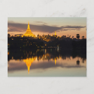 Shwedagon Pagoda, Myanmar, Yangon Postcard
