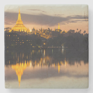 Shwedagon Pagoda, Myanmar, Yangon Stone Coaster