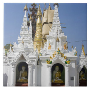 Shwedagon Pagoda (Paya), large temple site that 2 Ceramic Tile
