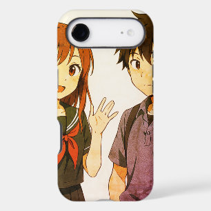Shy Anime Boy + Girl On a Long-Lasting iPhone