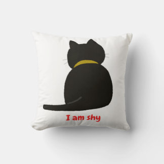 shy cat cushion