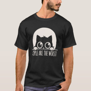 Shy Cat Thinks People Worst T-Shirt