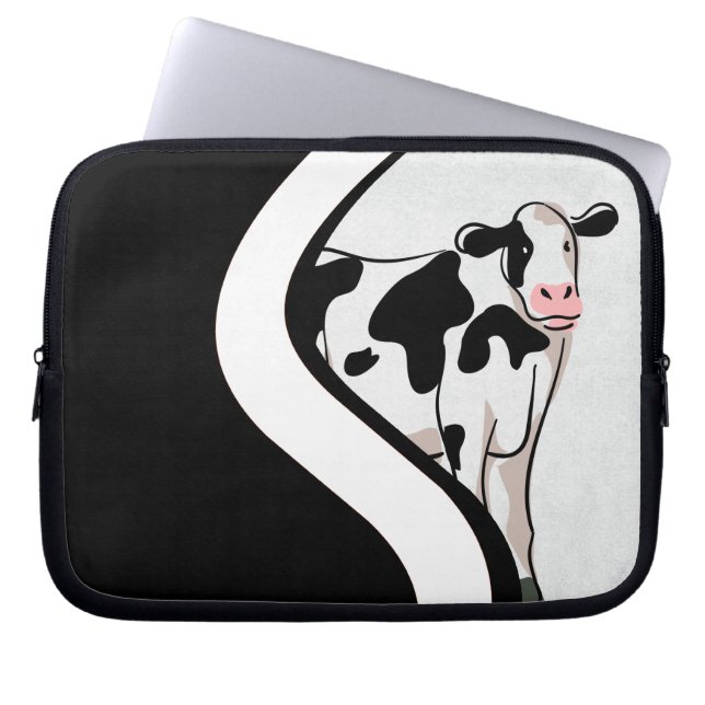 Shy Cow Laptop Sleeve (Front)
