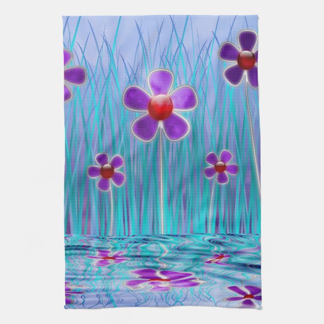 Shy Daisies Kitchen Towel (Vertical)