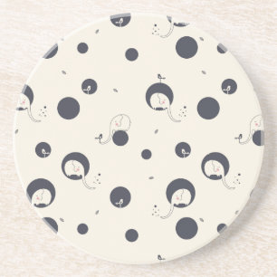 Shy Elephant Pattern Coaster