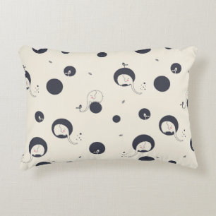 Shy Elephant Pattern Decorative Cushion