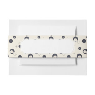 Shy Elephant Pattern Invitation Belly Band