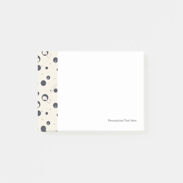 Shy Elephant Pattern Post-it Notes (Front)