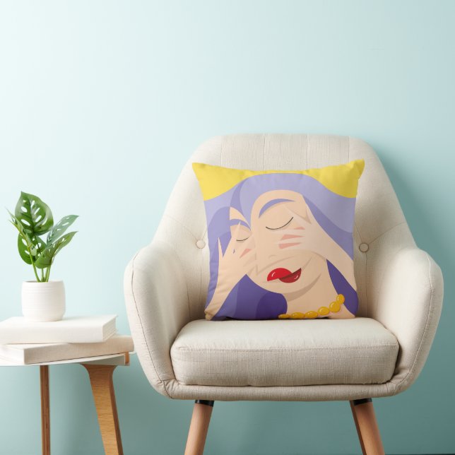 Shy girl cushion (Chair)