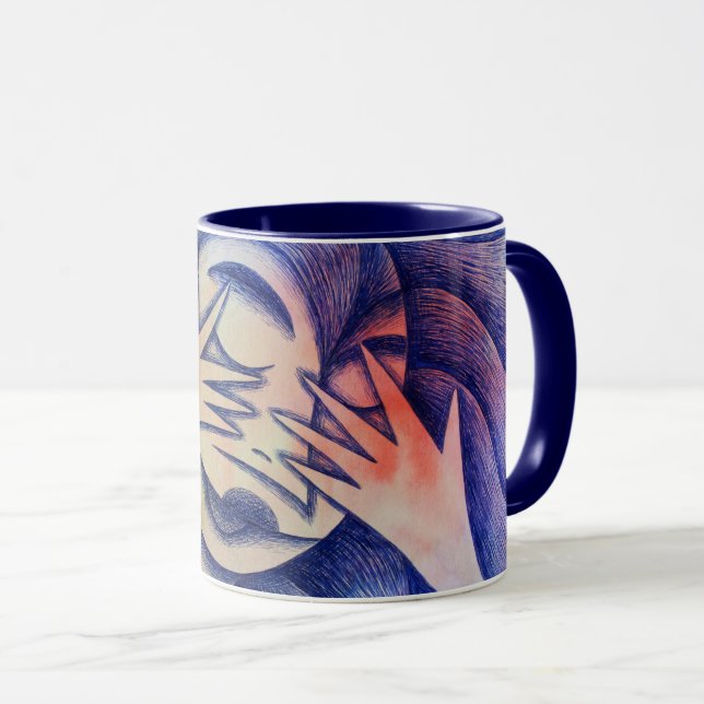 Shy girl mug (Front Right)