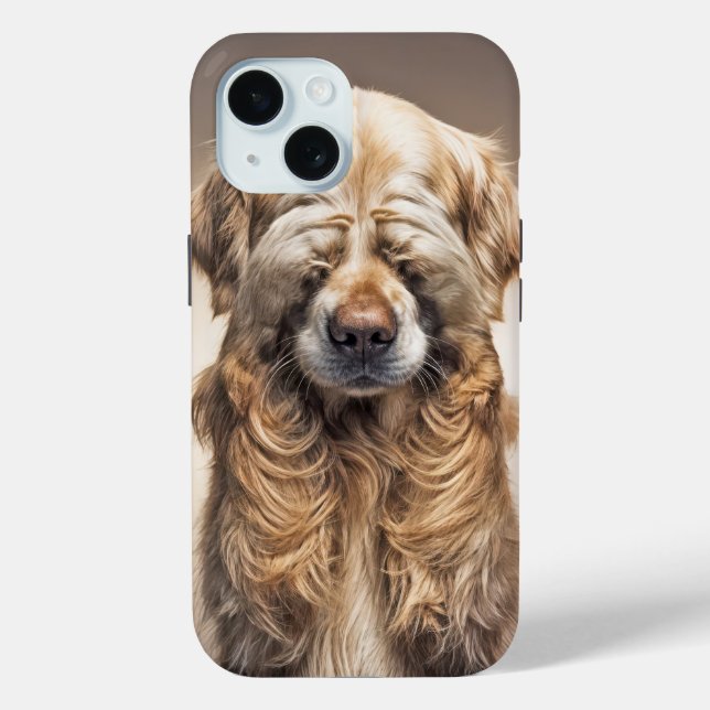 Shy Golden Retriever Case-Mate iPhone Case (Back)