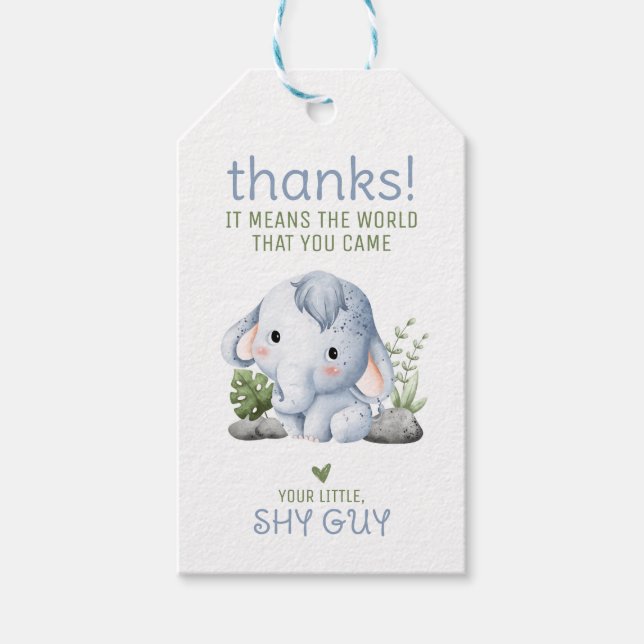Shy Guy Thank You Tag (Front)