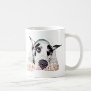 Shy Harlequin Great Dane Coffee Mug