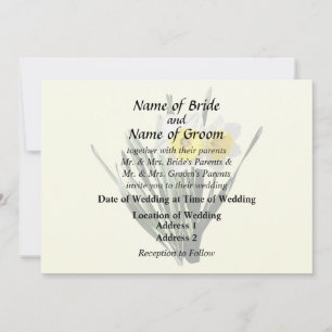 Shy Little Daffodil Invitation