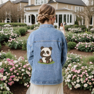 Shy Panda Moment Denim Jacket