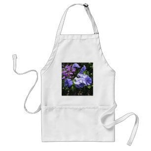 Shy Purple Pansies Apron