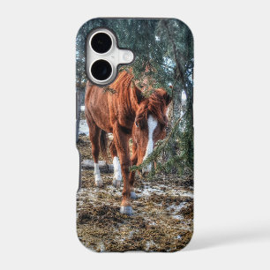 Shy Sorrel Mare and Branches Horse-lover Gift