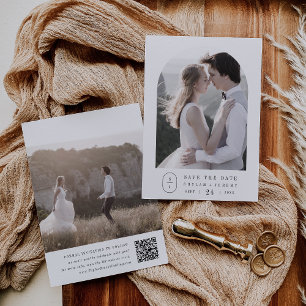 SHYLAH Classic Neutral Elegant Boho Unique Wedding Save The Date