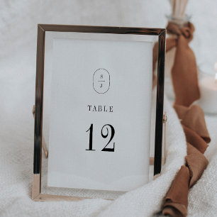 SHYLAH Neutral Boho Classic Wedding Table Numbers