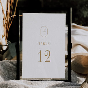 SHYLAH Simple Gold Modern Wedding Table Numbers