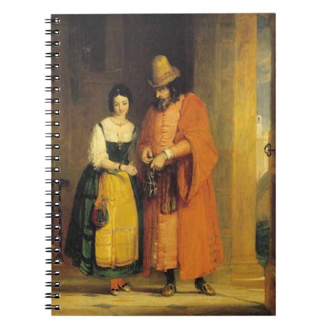 Shylock and Jessica from 'The Merchant of Venice', Notebook (Front)