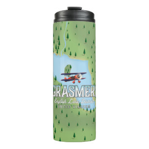 Shymbulak Kazakhstan Ski travel poster Thermal Tumbler