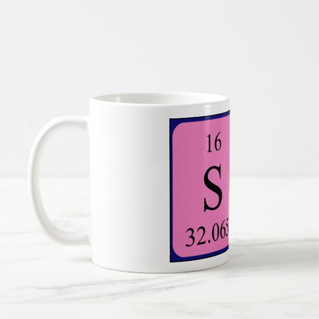 Si periodic table name mug 1 (Left)