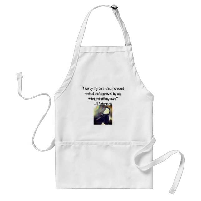 Si Robertson Quote Duck Apron (Front)