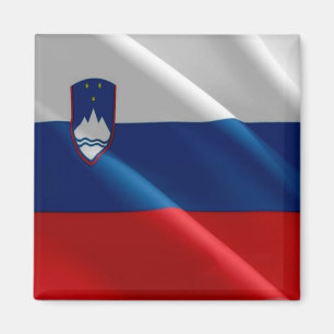 SI - Slovenia - Flag Waving Magnet