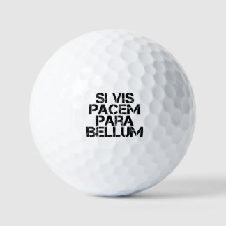 Si Vis Pacem Para Bellum Golf Balls