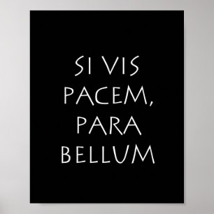 Si vis pacem para bellum poster