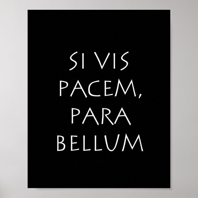 Si vis pacem para bellum poster (Front)
