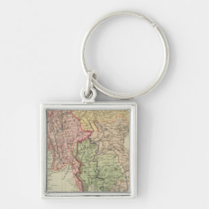 Siam, Burma and Anam Key Ring