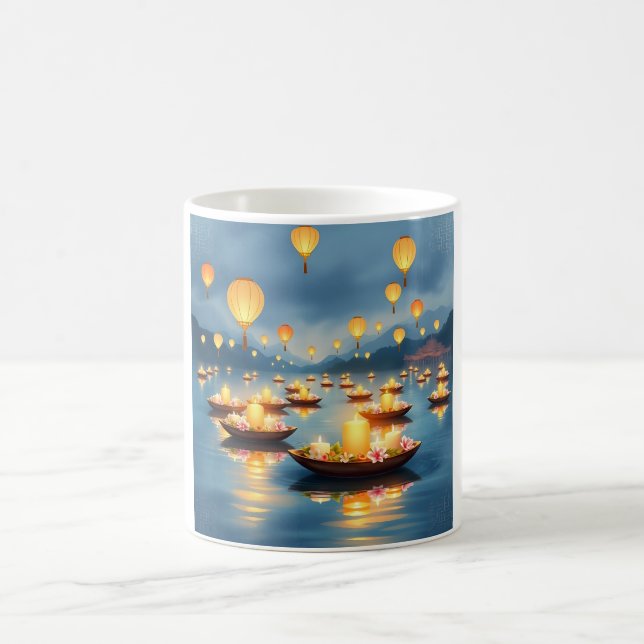 Siam Loi Krathong Tradition Coffee Mug (Center)