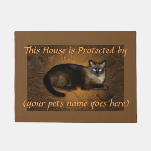 Siamese 18" x 24" Door Mat (Front)
