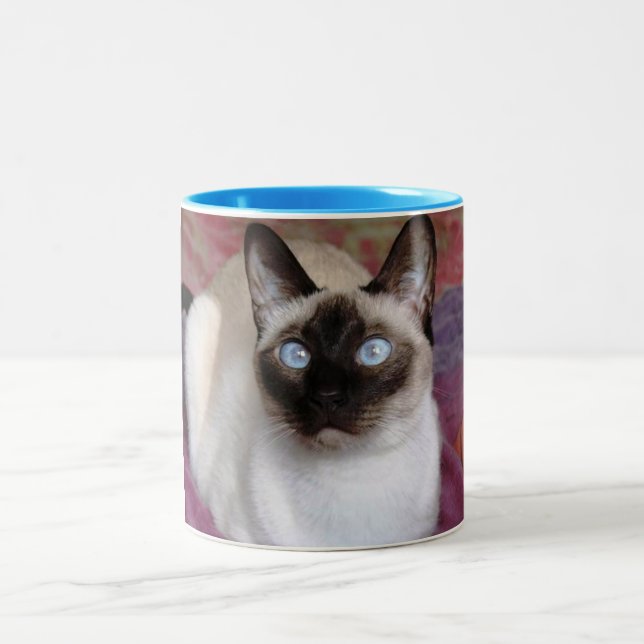 SIAMESE BEAUTY Two-Tone COFFEE MUG (Center)