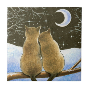 Siamese Cat 584 Ceramic Tile