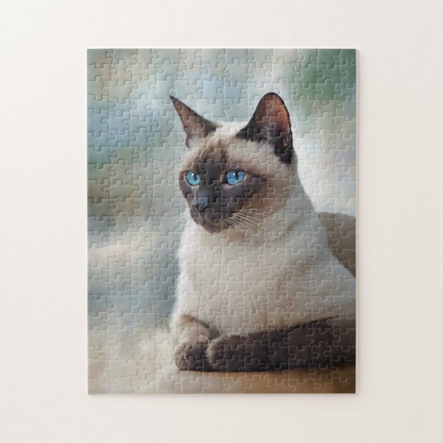 Siamese Cat 749 Digital art Jigsaw Puzzle (Vertical)