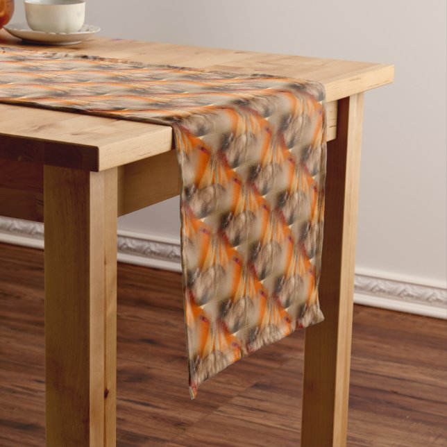 Siamese Cat Animal Pattern   Short Table Runner (In Situ)