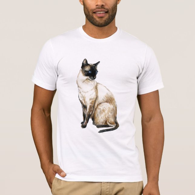 "Siamese Cat" Art Shirt (Front)
