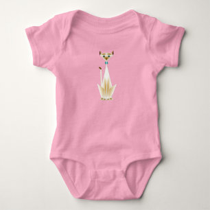Siamese Cat Baby Bodysuit