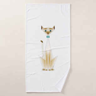 Siamese Cat Bath Towel