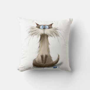Siamese Cat Cartoon Cushion
