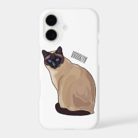 Siamese cat cartoon illustration
