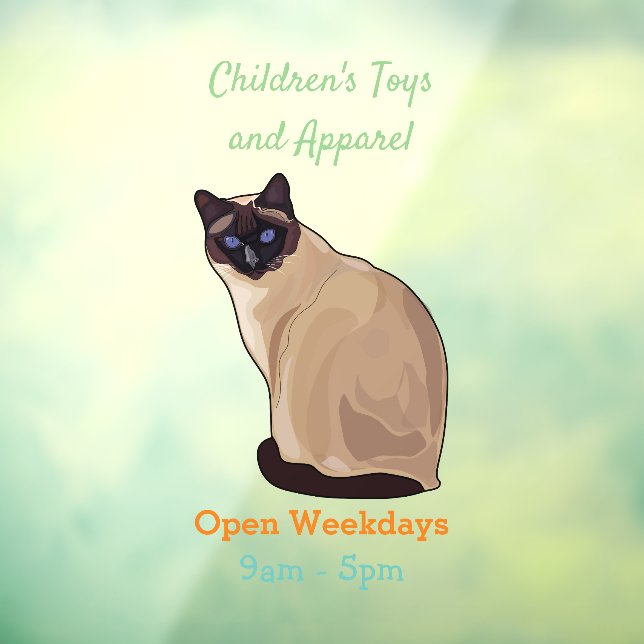 Siamese cat cartoon illustration (Sheet 3)