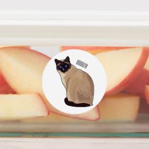 Siamese cat cartoon illustration