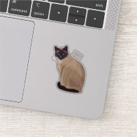 Siamese cat cartoon illustration